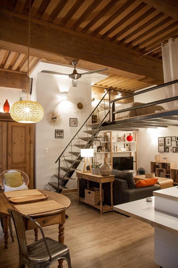 Authentic Loft With Mezzanine & Exposed Stones Heart Of Lyon Lejlighed Eksteriør billede